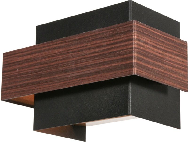 Wandleuchte - Muro - holz schwarz - metall - G9 - - Steinhauer