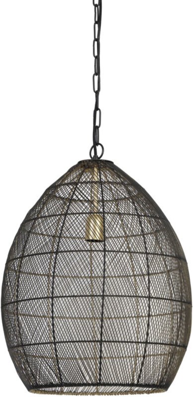Light&living - hängeleuchte - Meya - schwarz - metall - ø 40cm