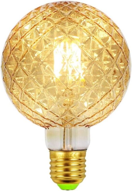 LED-Vintage-Retro-Glühbirnen, 4 w, 220/240 v, E27, dekorative Glühbirne, G95-Kristall