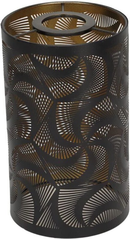 Metalllampenschirm, Tischlampenschirm, dekorativer Ersatzlampenschirm, hohl geschnitztes zylindrisches Muster, Eisenschi...