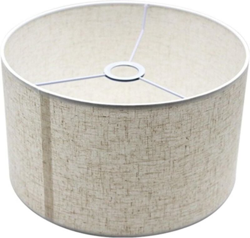 Zylindrischer Lampenschirm aus Leinenstoff für Tischlampe, Stehlampe, Nachttischlampe, Hängelampe, Ersatzlampenschirm, 2...