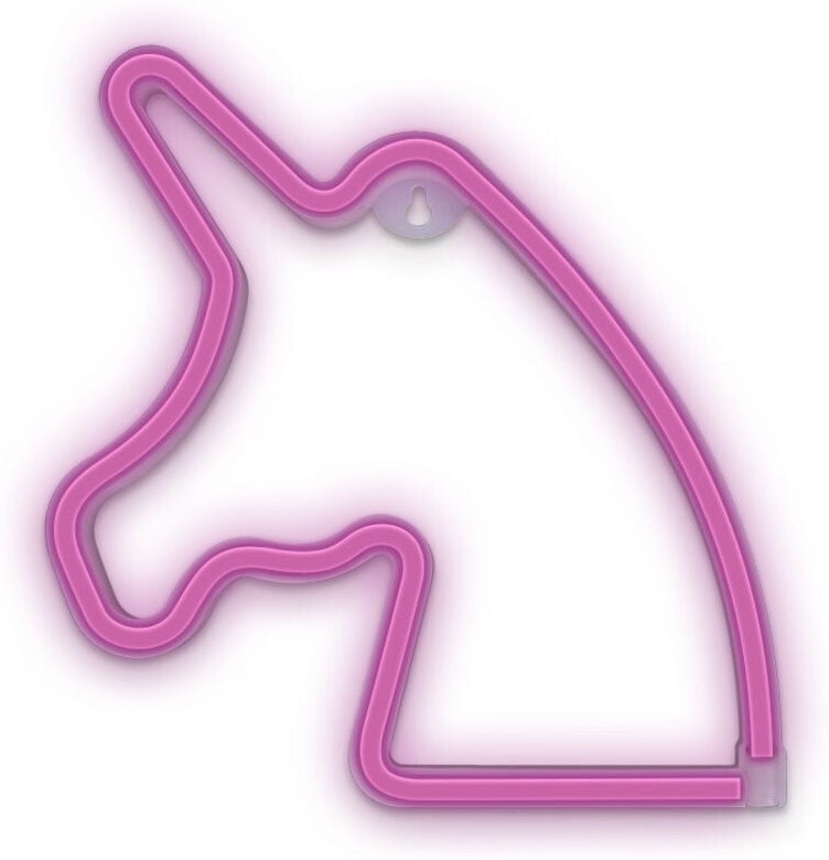 Neon LED Zeichen Licht Batterie / USB LED Licht Home Leuchtschild Nachtlicht Unicorn - Pink