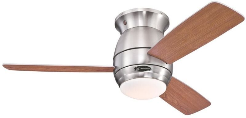Deckenventilator Halley Nickel 112 cm mit Beleuchtung