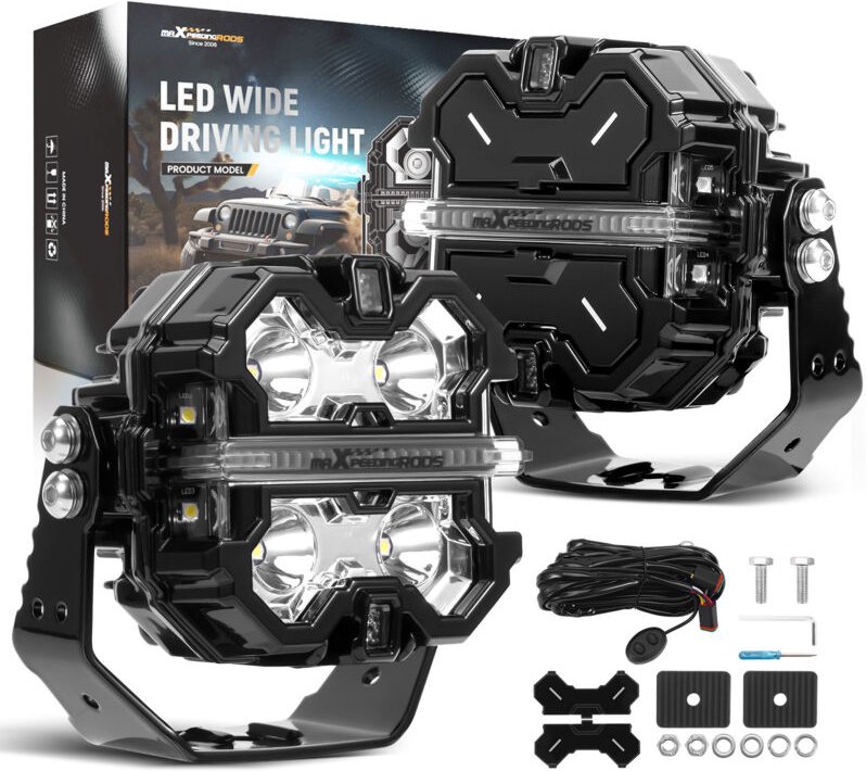 LED-Lichtkapseln 3,5 Zoll Weiß Bernstein DRL Off Road Fahren Zusatzlicht 160W