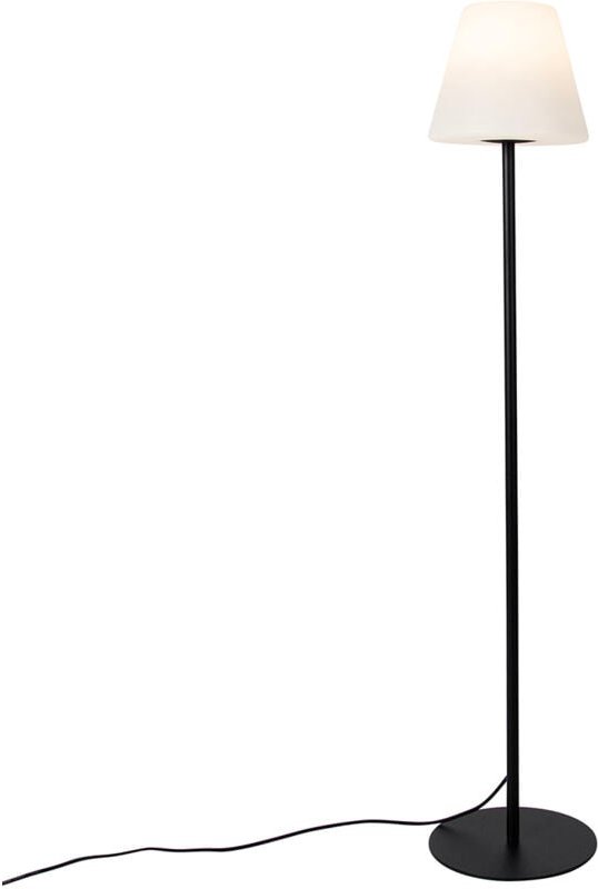 Qazqa - Smarte Outdoor-Stehleuchte schwarz inkl. Wifi A60 - Virginia