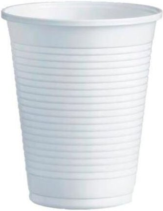 Plastikbecher pp 220cc white -100u-