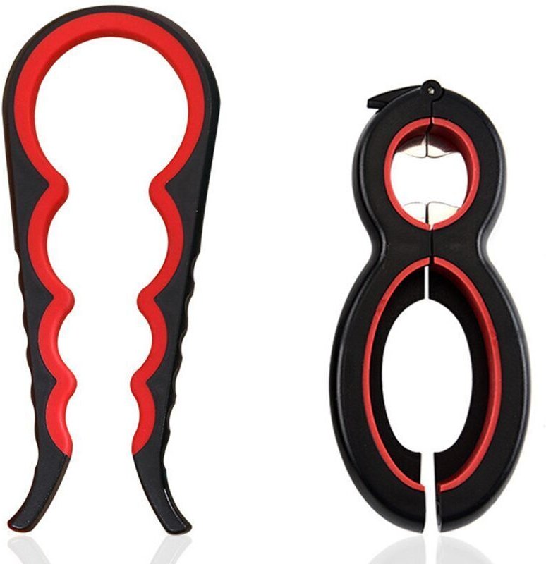 Set aus Glas- und Flaschenöffner, ergonomisches Multifunktions-Flaschenöffner-Set, kompatibel mit einer Vielzahl von Ver...