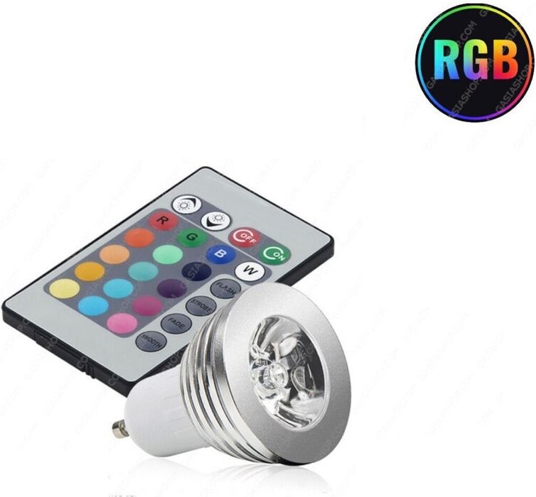 Led-Strahlerrgb-Lichtgu10-Glühbirne5wmulticolorprogrammierbarefernbedienung