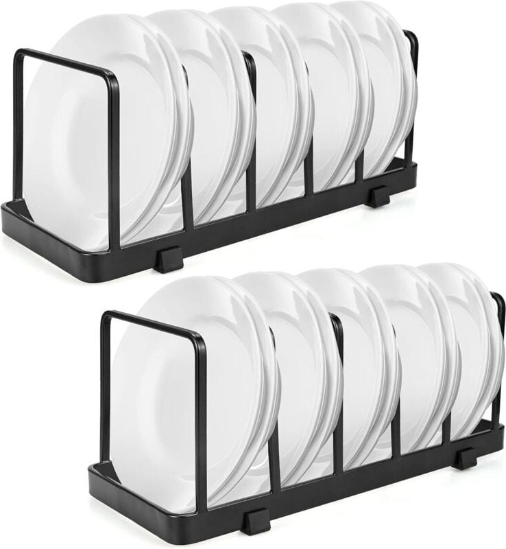 Abtropfgestell, 2er-Set, Tellerregale, Küchen-Abtropfgestell, Schneidebretthalter und Abtropfgestell, platzsparender Bes...