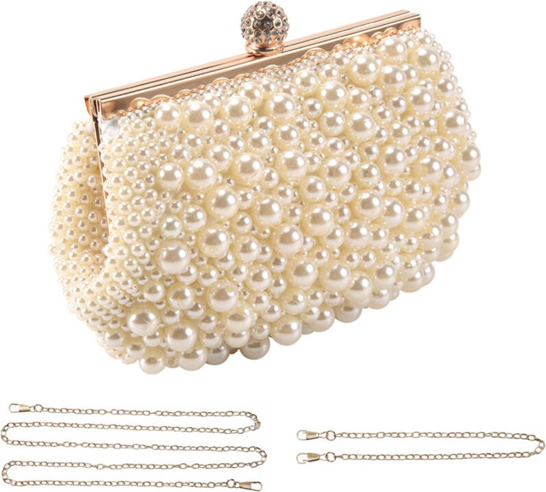 Tlily - Abend Hochzeit Hand Tasche Handtasche Perlenl Tasche Kleid Abend Kleine Handtasche Brautjungfer Handtasche