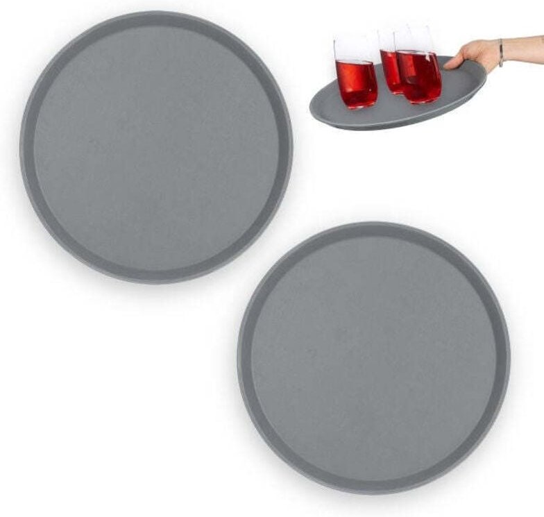 Rundes serviertablett 2er pack 35 cm