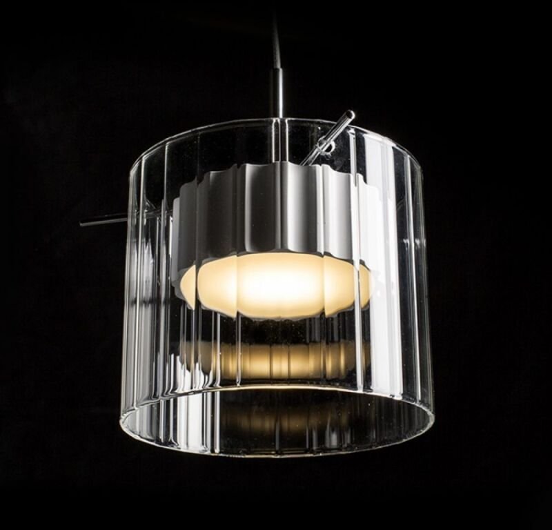 Rendl Light - Kronleuchter Pendelleuchte estra i weiß transparent glas 230V led 5W 3000K