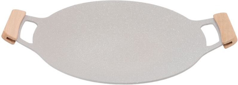 Jiawu Koreanische Grillpfanne, Runde Grillpfanne mit Antihaftbeschichtung, Grobe Grillplatte (34 cm / 13,4 Zoll).