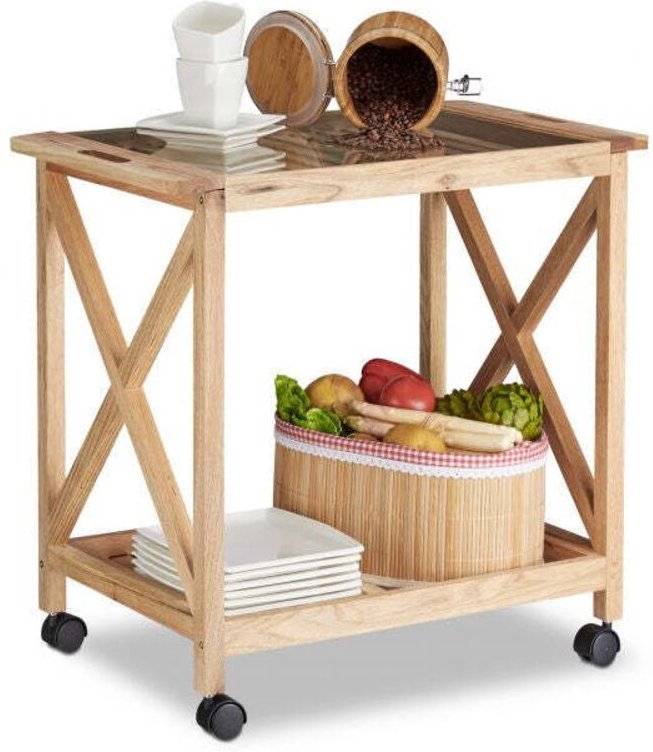 Kuchenwagen aus walnuss 88307