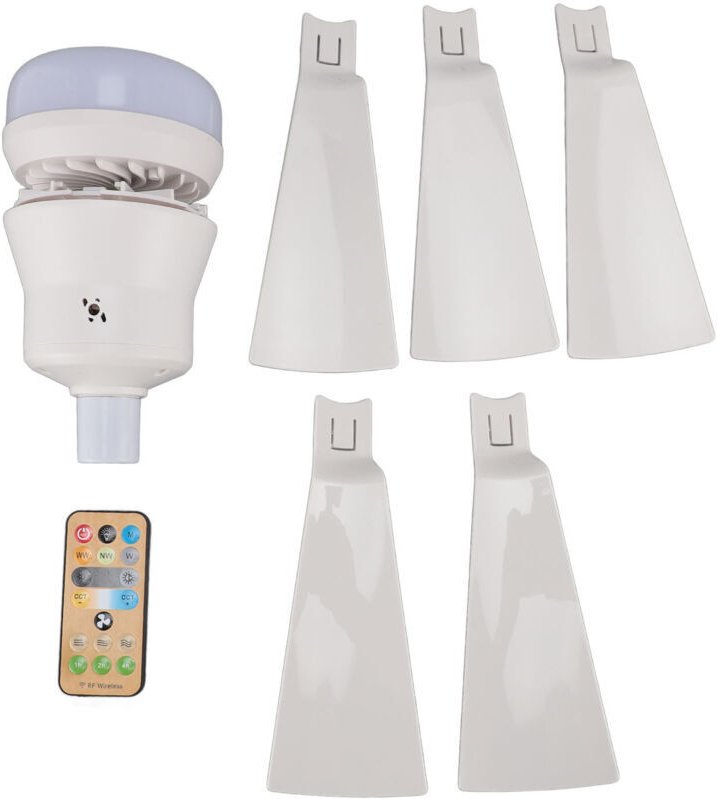 Eosnow Deckenventilator, 3000K bis 6500K, einstellbare Helligkeit, 3 Windgeschwindigkeiten, Timer, E26-Fassung