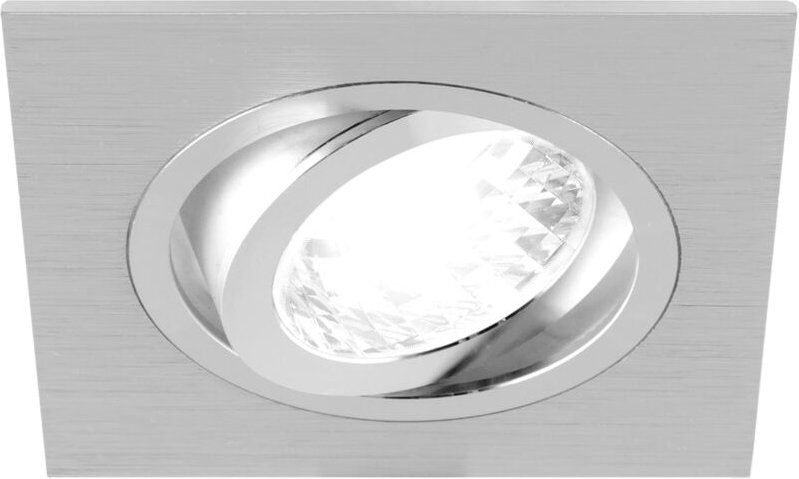 Eckige Spot-Deckenleuchte ALUM D silber