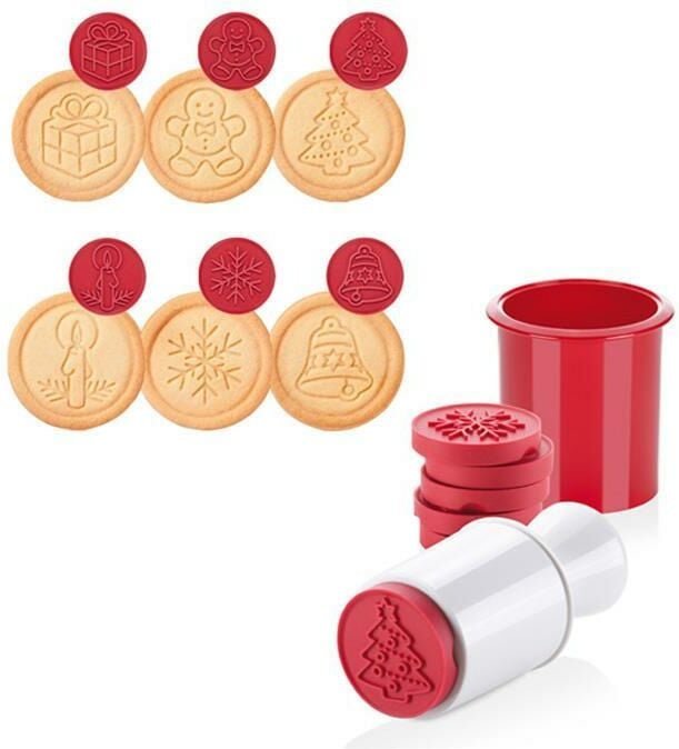 Delicia Keksstempel mit 6 Weihnachtsdekorationen