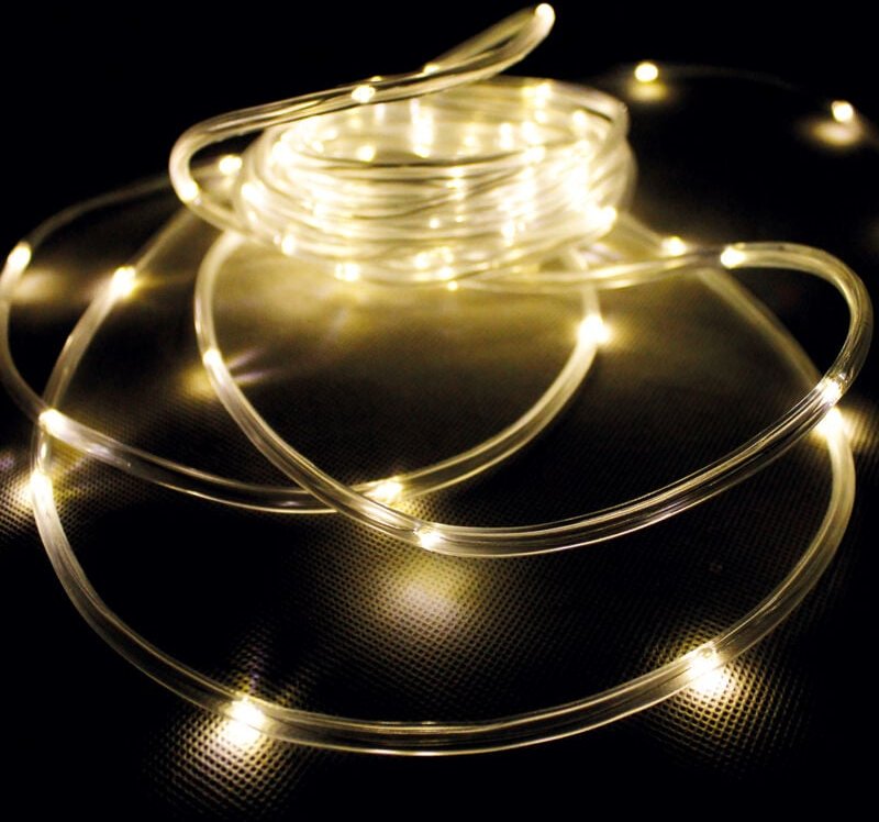 Solar led Lichterschlauch Solarpanel Erdspieß warmweiss-MLK071W