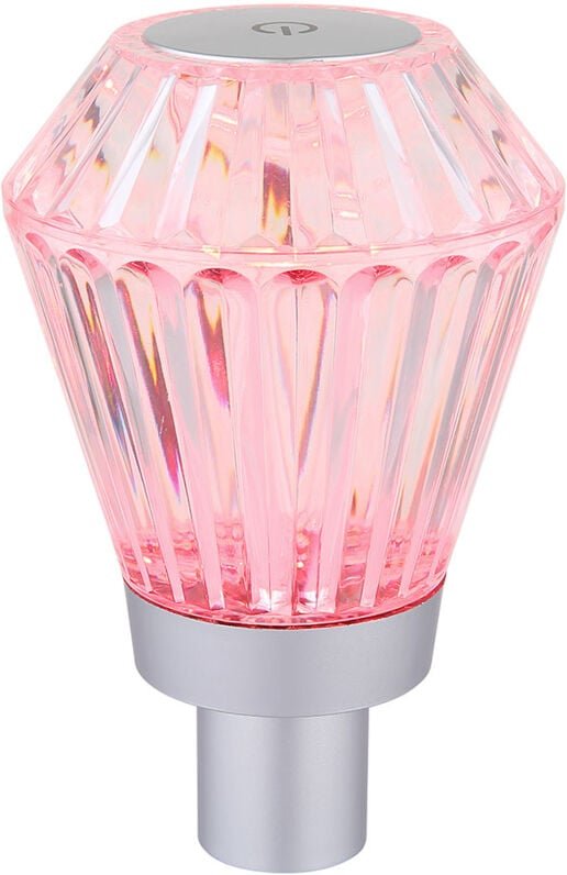 Globo Lighting - led Tischleuchte Flaschenlampe Akku Dekoleuchte Tischlampe Kristall Touchdimmer Flaschenleuchte, rgb Fa...