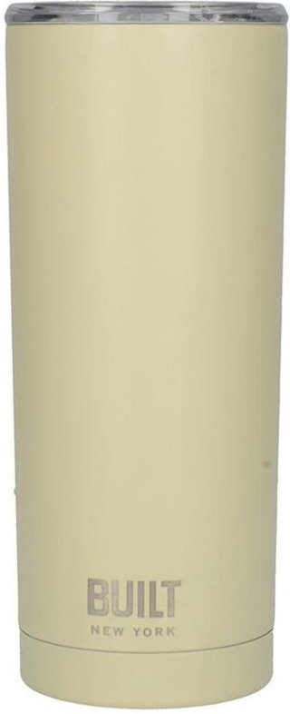BUILT Vakuumisolierter Becher - 600 ml Vakuumisolierter Thermobecher aus Edelstahl (Vanille)