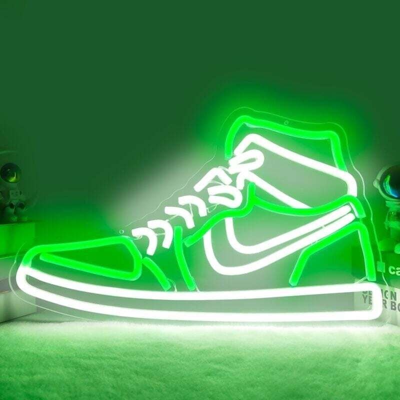 Insegna al neon per scarpe sportive, insegne luminose a LED per cameretta dei ragazzi, caverna dell'uomo, casa, feste, p...