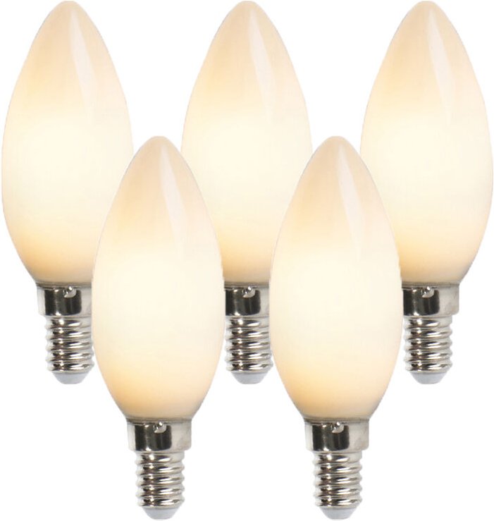 Luedd - 5er-Set LED-Kerzenlampe E14 2W 180 Lumen 2350K nicht dimmbar