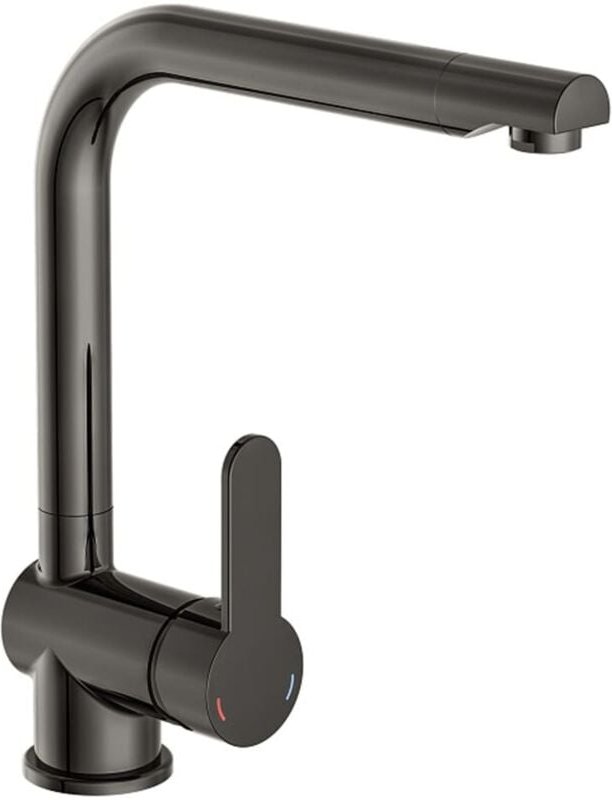 Spültischarmatur Rio Graphit Hochglanz Spülbecken Wasserhahn