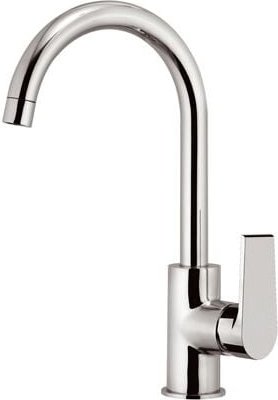 Artic Chrom-Einhand-Spültischmischer mit hohem Auslauf