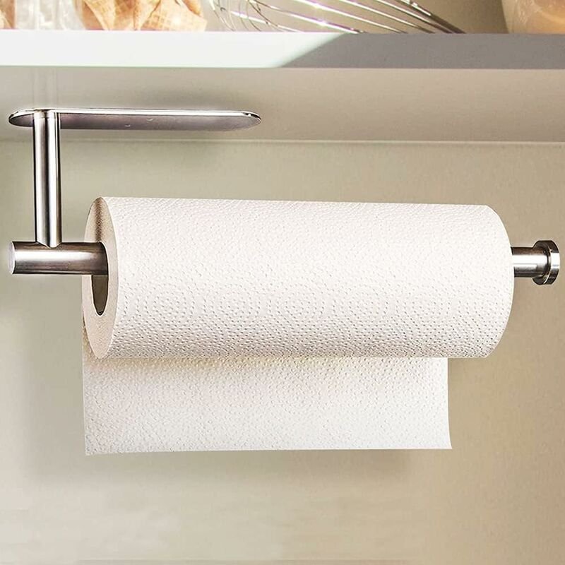 Papierhandtuchhalter, Wandmontage oder selbstklebend, Küchenrollenhalter aus Edelstahl. Unterbau-Papierhandtuchhalter, k...