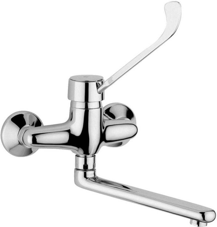 Küchenspüle-Mischbatterie mit Ellbogensteuerung und langem Hebel, Clinique - - Ymyny