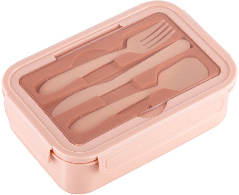 Bento-Lunchbox für Kinder und Erwachsene mit 3 abgedeckten, auslaufsicheren Fächern, 1400 ml, mikrowellengeeigneter Kuns...
