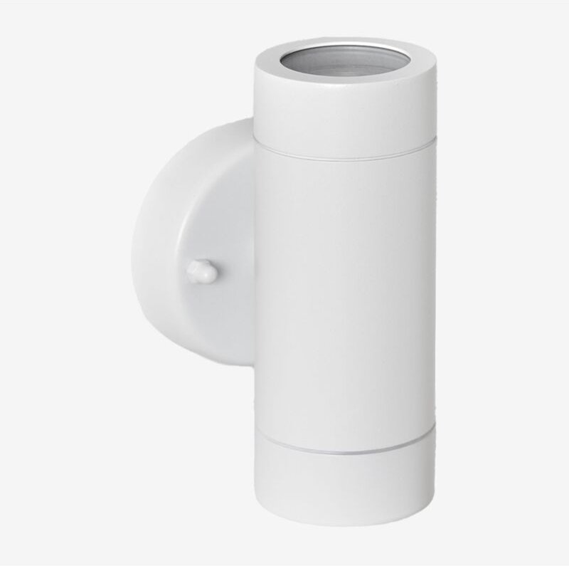 Sklum - Wandleuchte für den Außenbereich aus Edelstahl mit 2 Lichtpunkten Jaxten Weiss