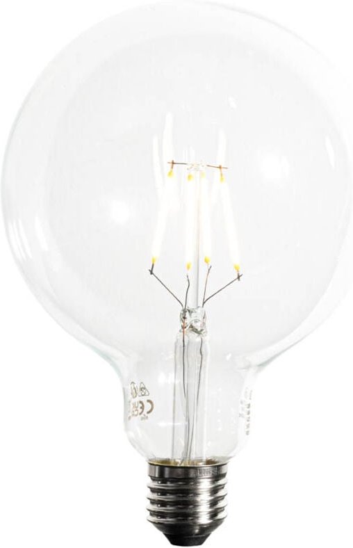 Luedd - E27 dimmbare LED-Spiral-Glühfadenlampe G125 5W 450lm 2200K