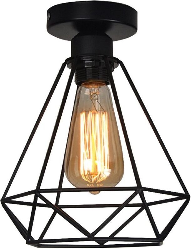 Deckenlampe Retro Deckenleuchte E27 Hängelampe Lampenschirm Industrielle Metall Eisen für Flur Studie Küche Büro Schlafz...