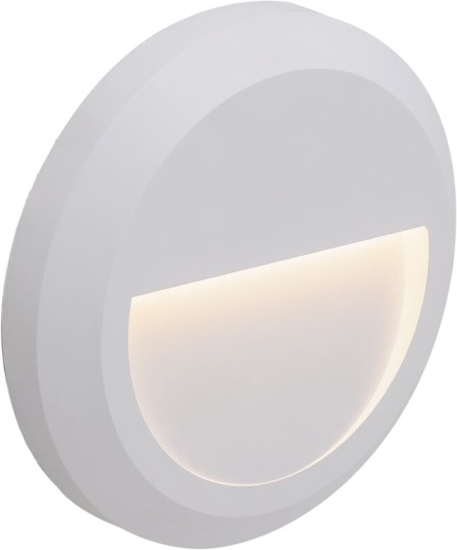 Forlight - Siram aplique exterior con luz led blanco cálido en color blanco