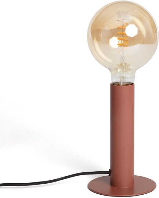 Efectoled - Tischlampe Metall Rovia Braun