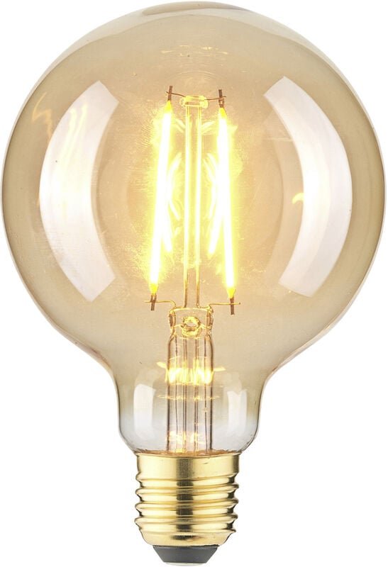 LightMe LM85060 LED E27 Globeform 4.5 W Bernstein (Ø x L) 95 mm x 140 mm 1 St.