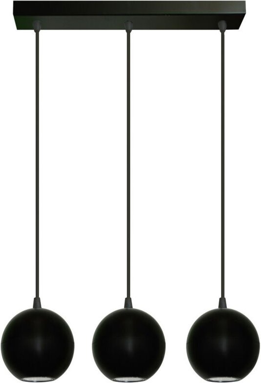 Midway Gerade Stangen-Pendel-Deckenleuchte Schwarz 40cm - Helam