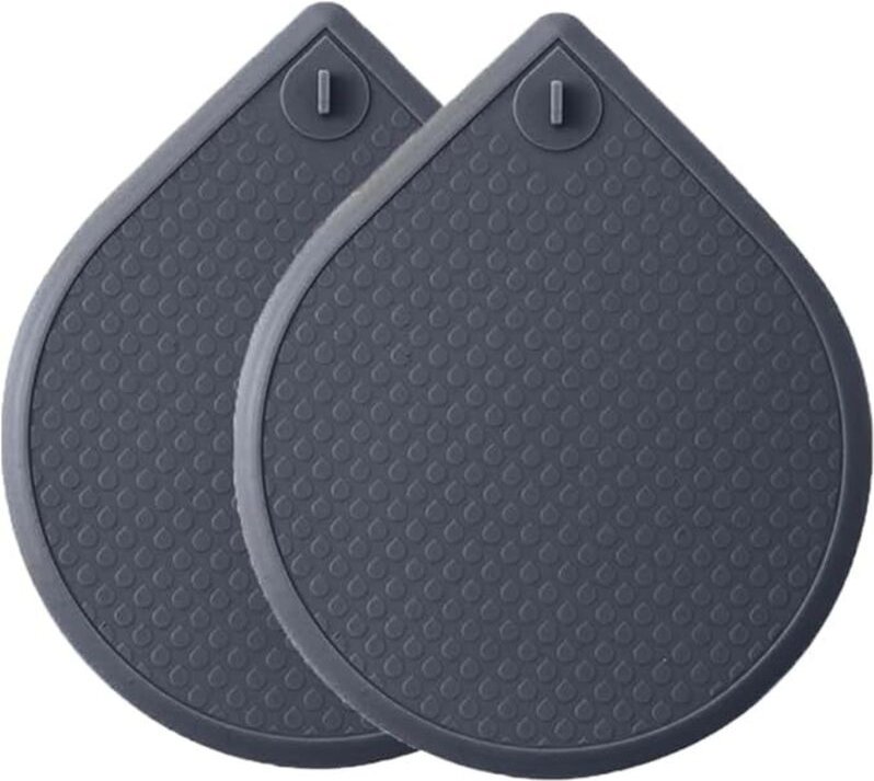 Shining House - 2er-Pack Silikon-Abflussstopfen für Dusche, Badewanne, Waschbecken, Abflussfilter mit Saugnapf (dunkelgr...