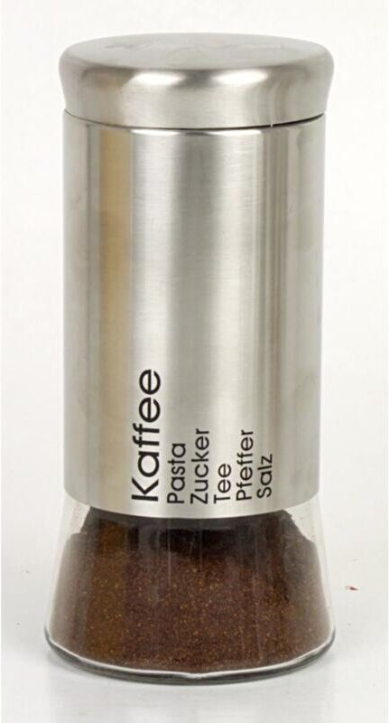 Buri - 6 Stück Glas-Vorratsdosen 23,5cm hoch 1,5L Küche Aufbewahrung 6er Set