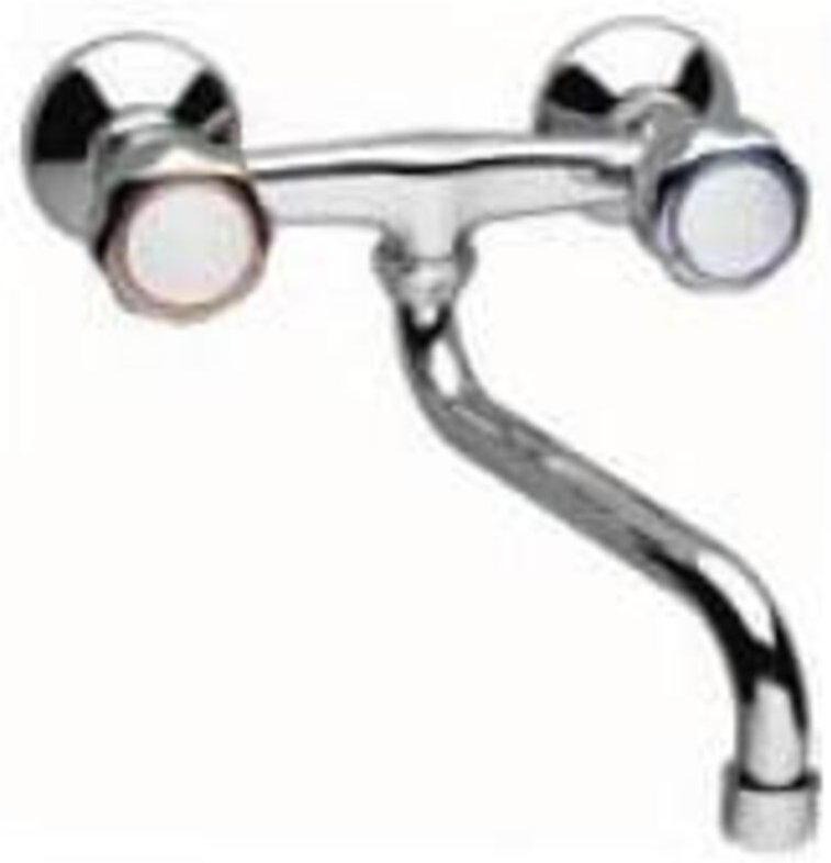 Wandküchenarmatur Chrom modernes Design