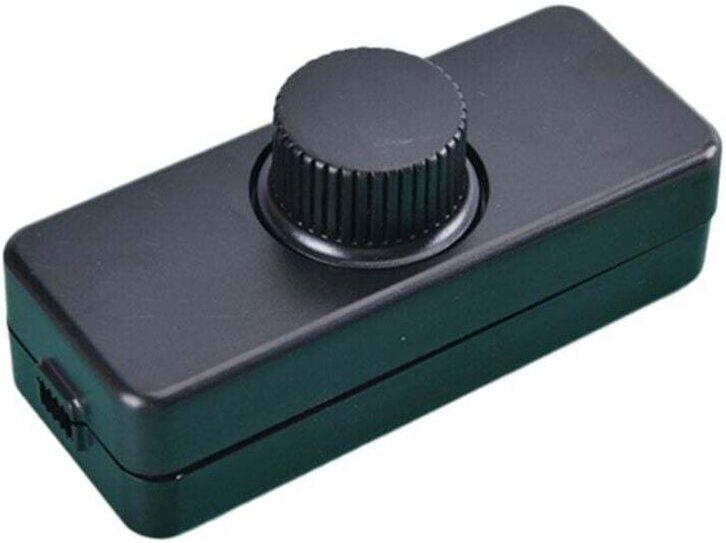 Einstellbarer LED-Dimmer-Schalter mit Tasten, 220 V, Schwarz