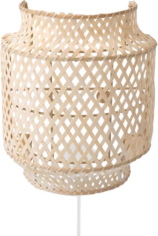 Wandleuchte - Boho Bali Bambus-Design - Hya Naturfarben