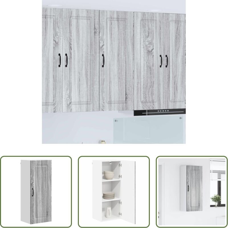 Holzschrank - Küchenschrank Kalmar Graues Sonoma 40 x 31 x 100 cm