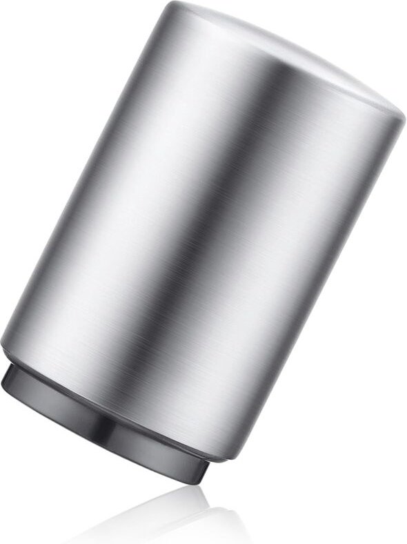 Premium-Flaschenöffner (silber), 1 Stück aus Edelstahl, automatisches Öffnen durch einfachen Druck, zerstörungsfrei und ...