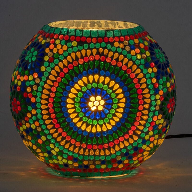 Tischmosaiklampe im Ethno-Stil für die Inneneinrichtung