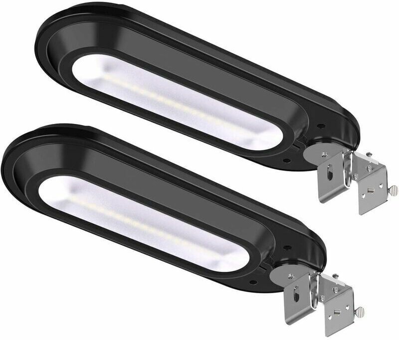 2er-Set Solar-Straßenleuchten, 18 LEDs, Solar-Außenleuchten, 180° Weitwinkel, einstellbarer Abstrahlwinkel mit Bewegungs...