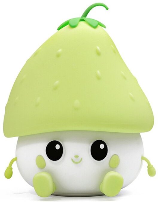 Süßes Erdbeer-Nachtlicht, süßes Licht, wiederaufladbar für Schlafzimmer, Lampenzimmer-Dekor, grün