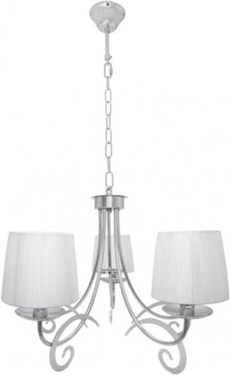 FABRILAMP Klassische Lampe mit Lampenschirmen LUXOR chrom 5 l