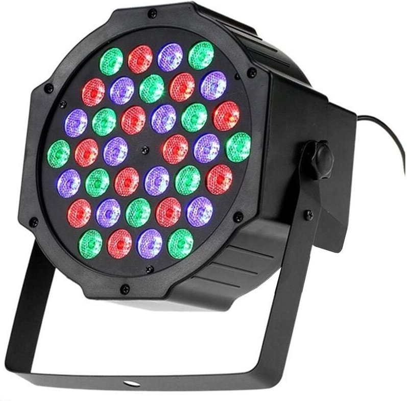 Faro Rgb 36W Spotlight 36 led Verschiedene Farben Disco Sound Sensor Farbiges Licht